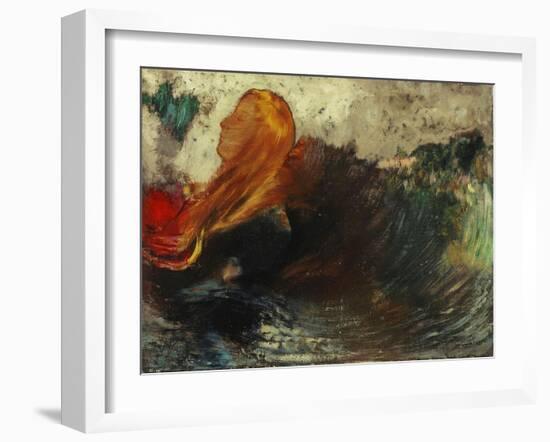 The Death of Ophelia-Odilon Redon-Framed Giclee Print