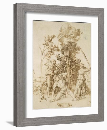 The Death of Orpheus, 1494-Albrecht Dürer-Framed Giclee Print