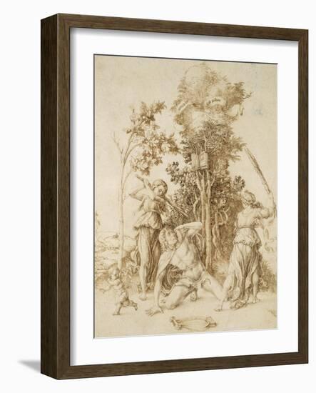 The Death of Orpheus, 1494-Albrecht Dürer-Framed Giclee Print