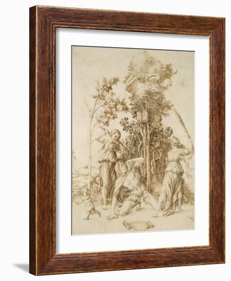 The Death of Orpheus, 1494-Albrecht Dürer-Framed Giclee Print