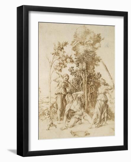 The Death of Orpheus, 1494-Albrecht Dürer-Framed Giclee Print