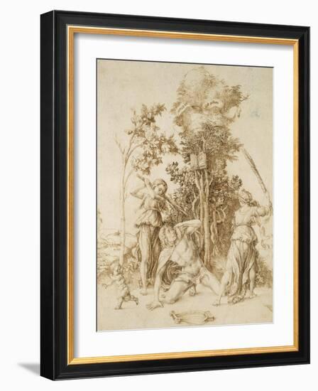 The Death of Orpheus, 1494-Albrecht Dürer-Framed Giclee Print