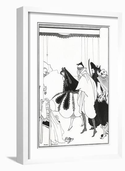 The Death of Pierrot-Aubrey Beardsley-Framed Art Print