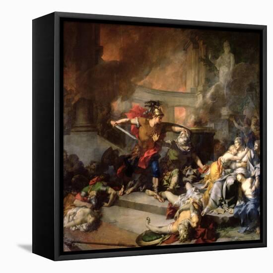 The Death of Priam, 1785-Jean-Baptiste Regnault-Framed Premier Image Canvas
