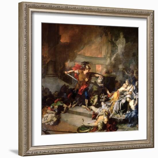 The Death of Priam, 1785-Jean-Baptiste Regnault-Framed Giclee Print