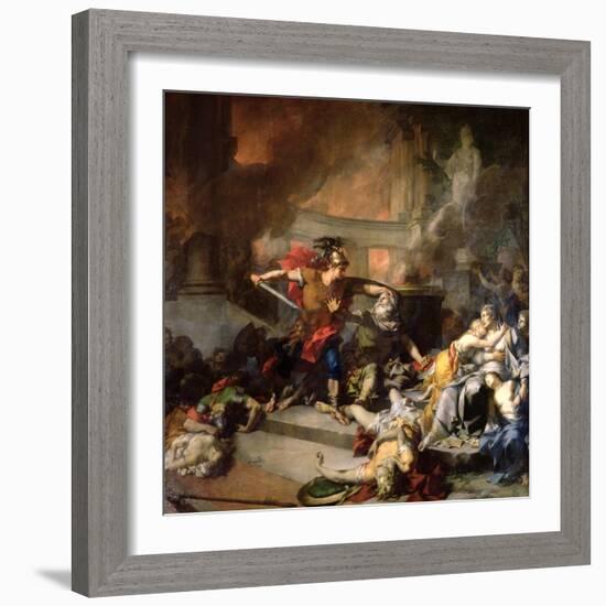 The Death of Priam, 1785-Jean-Baptiste Regnault-Framed Giclee Print