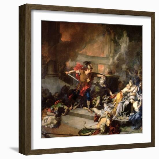 The Death of Priam, 1785-Jean-Baptiste Regnault-Framed Giclee Print