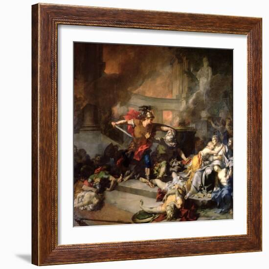 The Death of Priam, 1785-Jean-Baptiste Regnault-Framed Giclee Print