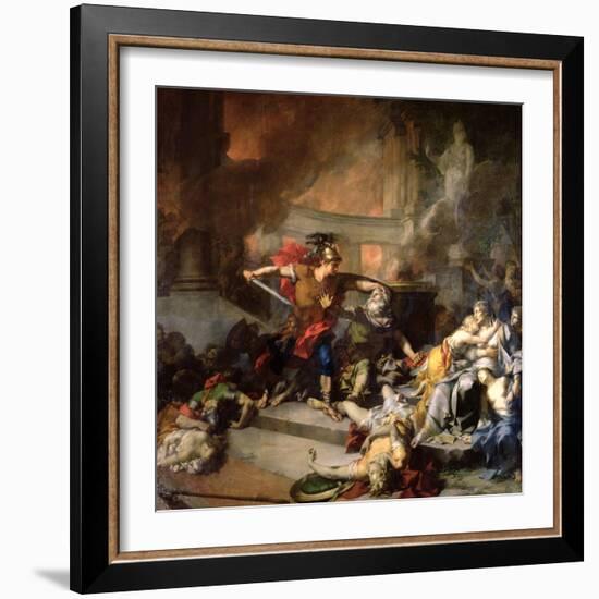 The Death of Priam, 1785-Jean-Baptiste Regnault-Framed Giclee Print