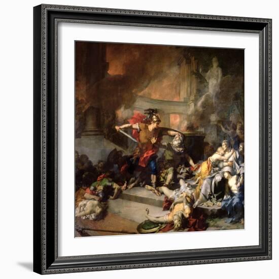 The Death of Priam, 1785-Jean-Baptiste Regnault-Framed Giclee Print