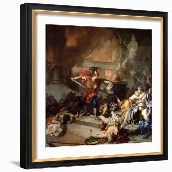 The Death of Priam, 1785-Jean-Baptiste Regnault-Framed Giclee Print