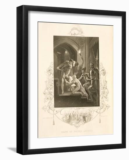 The Death of Prince Arthur, in King John by William Shakespeare (1564-1616) Engraved by J. Rogers-William Hamilton-Framed Giclee Print