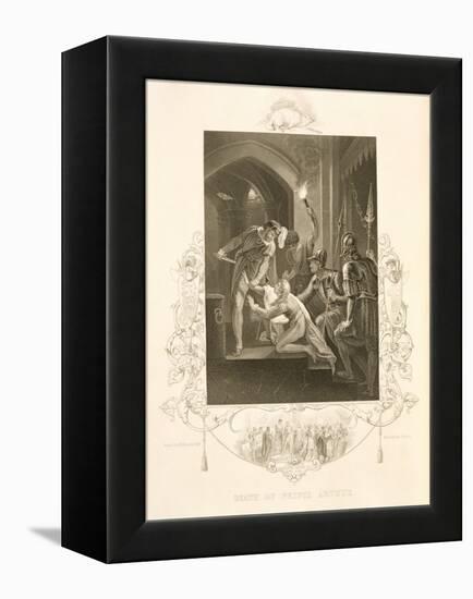 The Death of Prince Arthur, in King John by William Shakespeare (1564-1616) Engraved by J. Rogers-William Hamilton-Framed Premier Image Canvas