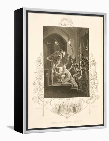 The Death of Prince Arthur, in King John by William Shakespeare (1564-1616) Engraved by J. Rogers-William Hamilton-Framed Premier Image Canvas