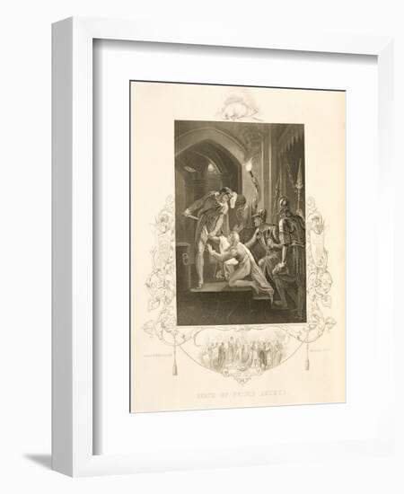 The Death of Prince Arthur, in King John by William Shakespeare (1564-1616) Engraved by J. Rogers-William Hamilton-Framed Giclee Print