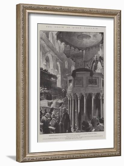 The Death of Queen Victoria-G.S. Amato-Framed Giclee Print