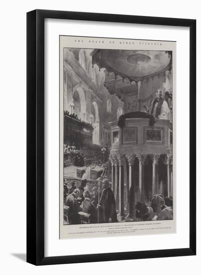 The Death of Queen Victoria-G.S. Amato-Framed Giclee Print