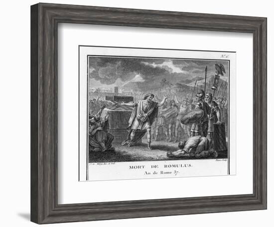 The Death of Romulus-Augustyn Mirys-Framed Art Print