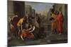 The Death of Sapphira, 1654-1656-Nicolas Poussin-Mounted Giclee Print