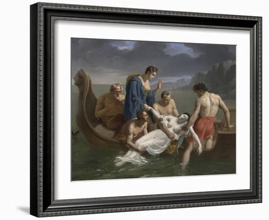 The Death of Sappho, 1819-Pierre Antoine Augustin Vafflard-Framed Giclee Print