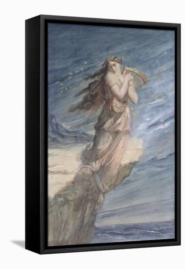 The Death of Sappho-Theodore Chasseriau-Framed Premier Image Canvas