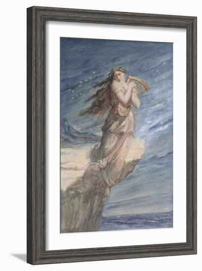 The Death of Sappho-Theodore Chasseriau-Framed Giclee Print