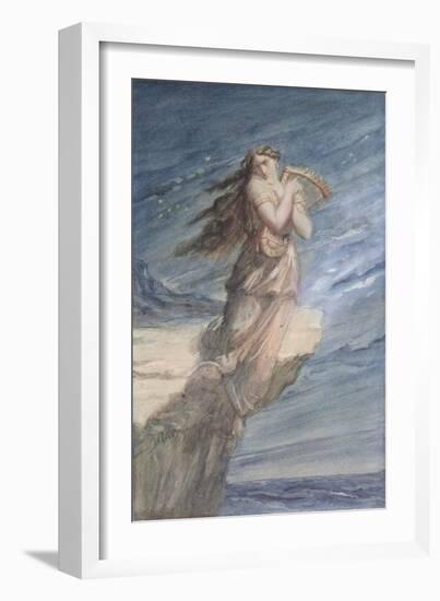 The Death of Sappho-Theodore Chasseriau-Framed Giclee Print