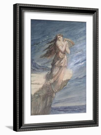 The Death of Sappho-Theodore Chasseriau-Framed Giclee Print