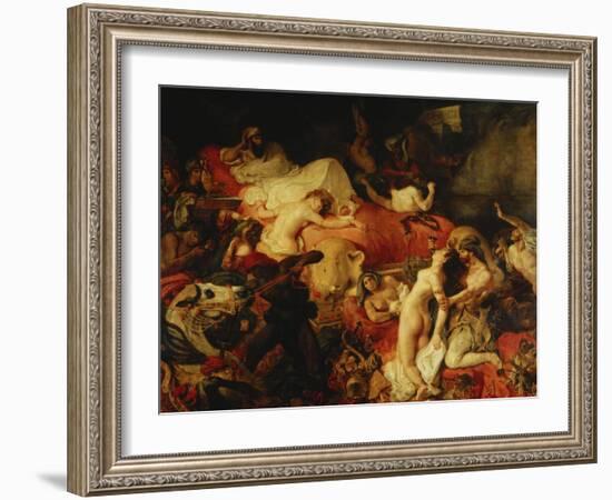 The Death of Sardanapal-Eugene Delacroix-Framed Giclee Print