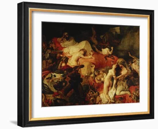 The Death of Sardanapal-Eugene Delacroix-Framed Giclee Print