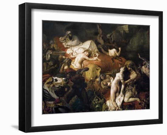 The Death of Sardanapalus-Eugene Delacroix-Framed Art Print