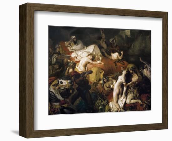 The Death of Sardanapalus-Eugene Delacroix-Framed Art Print