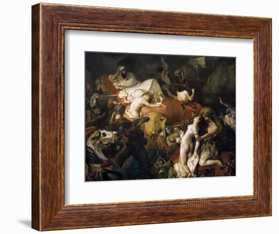 The Death of Sardanapalus-Eugene Delacroix-Framed Art Print