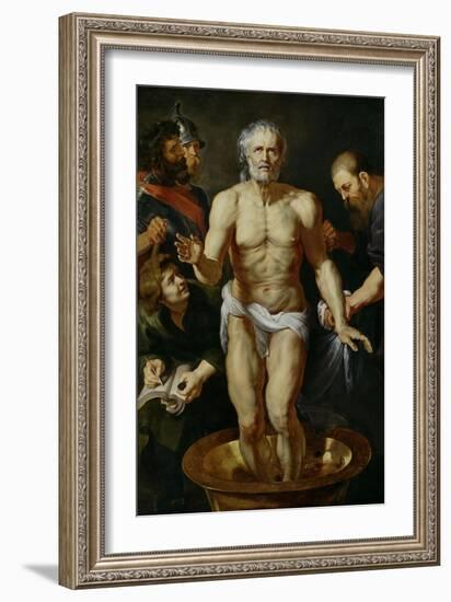 The Death of Seneca, 1612-1615-Peter Paul Rubens-Framed Giclee Print