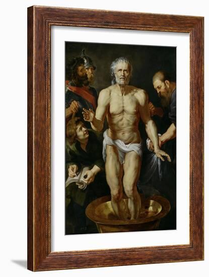 The Death of Seneca, 1612-1615-Peter Paul Rubens-Framed Giclee Print