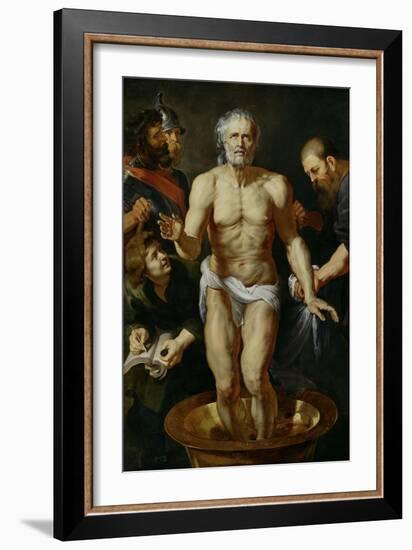 The Death of Seneca, 1612-1615-Peter Paul Rubens-Framed Giclee Print