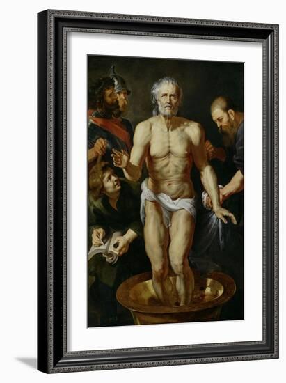 The Death of Seneca, 1612-1615-Peter Paul Rubens-Framed Giclee Print