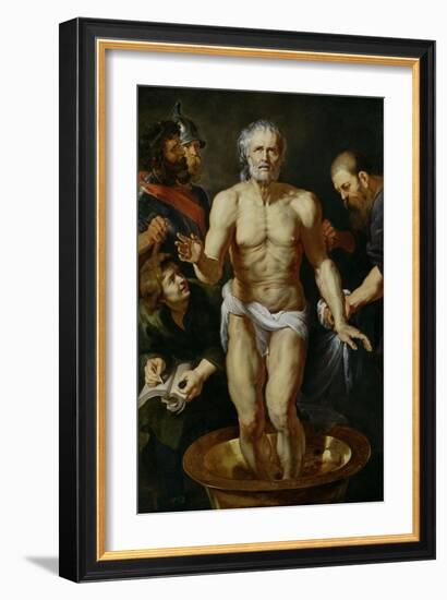 The Death of Seneca, 1612-1615-Peter Paul Rubens-Framed Giclee Print