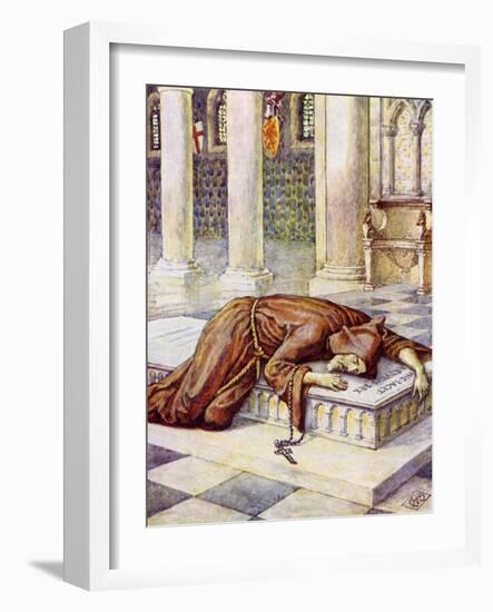 The death of Sir Lancelot-Walter Crane-Framed Giclee Print