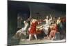 The Death of Socrates, 4th Century Bc-Jacques-Louis David-Mounted Giclee Print