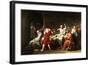 The Death of Socrates, c.1787-Jacques-Louis David-Framed Art Print