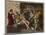 The death of Socrates, Greek philosopher (470?-399 BC)-French School-Mounted Giclee Print