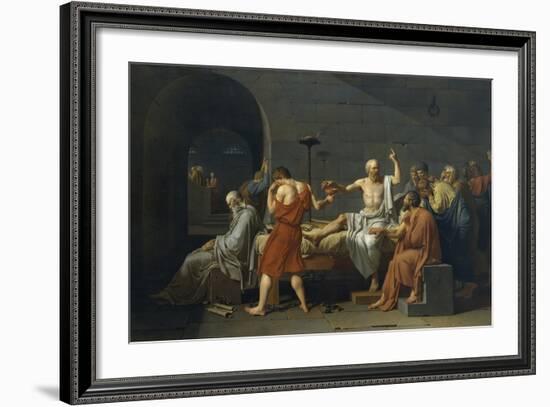 The Death of Socrates-Jacques-Louis David-Framed Giclee Print