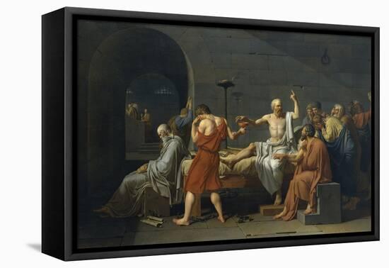 The Death of Socrates-Jacques-Louis David-Framed Premier Image Canvas