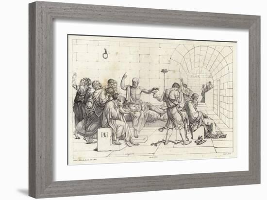 The Death of Socrates-Jacques-Louis David-Framed Giclee Print