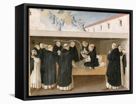 The Death of St. Dominic, from the Predella Panel of the Coronation of the Virgin, c.1430-32-Fra Angelico-Framed Premier Image Canvas