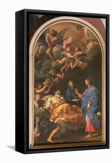 The Death of St. Joseph, 1676-Carlo Maratta or Maratti-Framed Premier Image Canvas