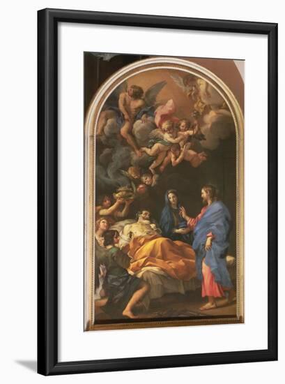 The Death of St. Joseph, 1676-Carlo Maratta or Maratti-Framed Giclee Print