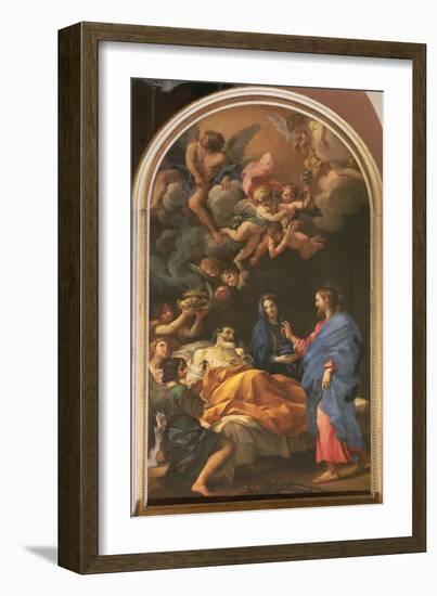 The Death of St. Joseph, 1676-Carlo Maratta or Maratti-Framed Giclee Print