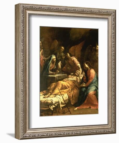 The Death of St. Joseph, C.1712-Giuseppe Maria Crespi-Framed Giclee Print